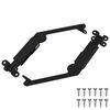 vidaXL &Scaron;arka za podr&scaron;ku poklopcu 2 pcs Crna 192 x 32 x 50 mm Čelik