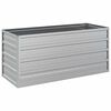 vidaXL Povi&scaron;ena vrtna gredica 100 x 40 x 45 cm pocinčani čelik srebrna