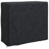 vidaXL Pokrivač za stalak za drva 61 x 122 x 106 cm Pravokutni Crna