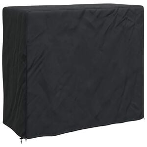 vidaXL Pokrivač za stalak za drva 61 x 122 x 106 cm Pravokutni Crna