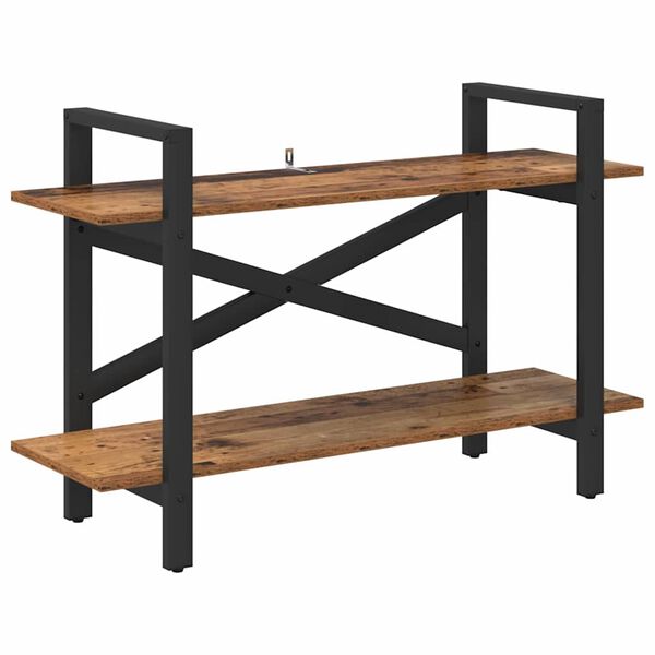 vidaXL Polica Staro drvo 100 x 33,5 x 64 cm Konstruirano drvo