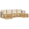 vidaXL Setovi sofa 6 pcs Bijela Čvrsto drvo akacije