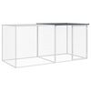 vidaXL Kavez za koko&scaron;i s krovom antracit 203x98x90 cm pocinčani čelik