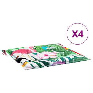 vidaXL Jastuci za vrtne stolice 4 kom vi&scaron;ebojni 50x50x4 cm od tkanine