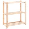 vidaXL Stalak za pohranu s 3 razine 80x38x90 cm od borovine 150 kg