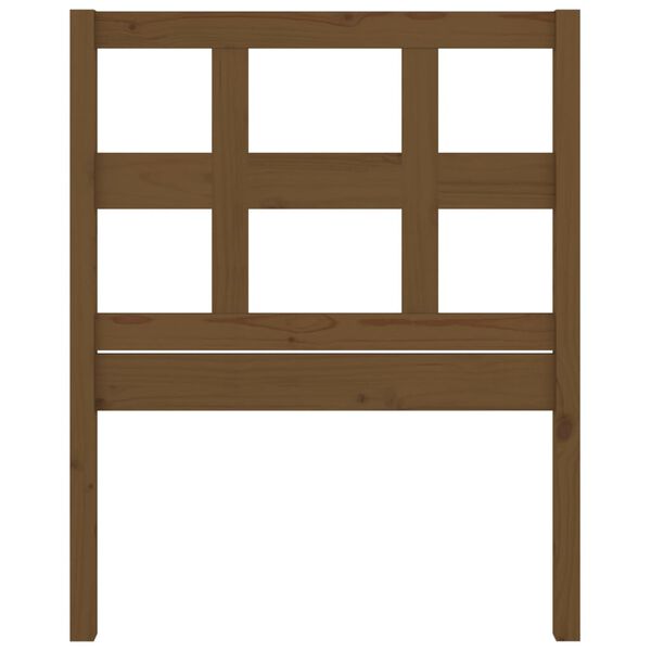 vidaXL Uzglavlje za krevet boja meda 80,5x4x100 cm od masivne borovine