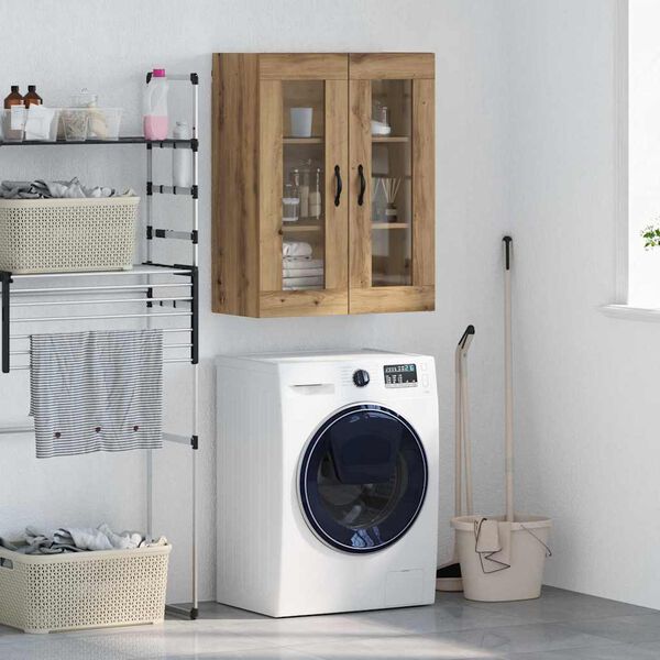 vidaXL Zidni ormarić Umjetnički hrast 69,5 x 34 x 90 cm