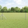 vidaXL Stup za ogradu Srebrno 25 x 0,8 m (mreža 25 x 25 mm) Čelik