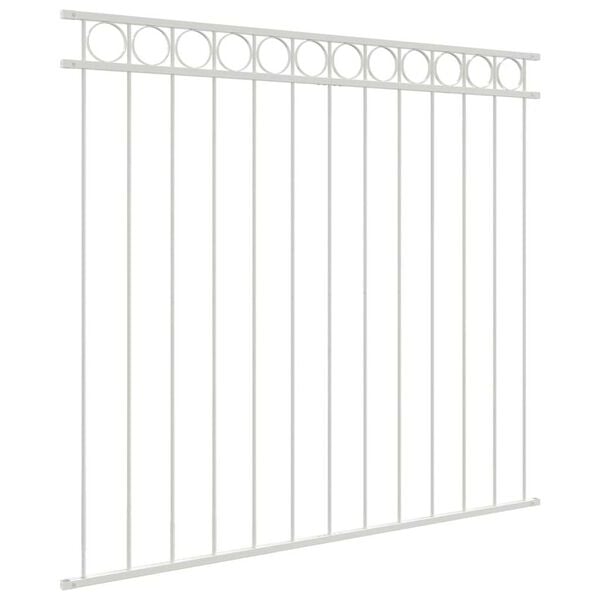 vidaXL Element Ograde Assen Bijelo 170 x 120 cm Čelik