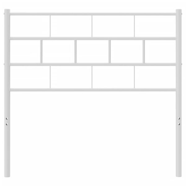 vidaXL Metalno zamjensko uzglavlje bijelo 75 cm