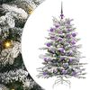 vidaXL Umjetno božićno drvce s nogom Bijelo 120 cm PE i PVC