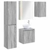 vidaXL Set ormarića za kupaonicu 5 pcs Siva Sonoma 53 x 15,5 x 70 cm