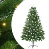 vidaXL Božićno drvce s 300 LED svjetlima s stalakom Zelena 180 cm PE