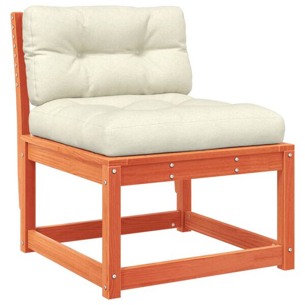 vidaXL 6-dijelni set vrtnih sofa s jastucima voštano smeđi od borovine