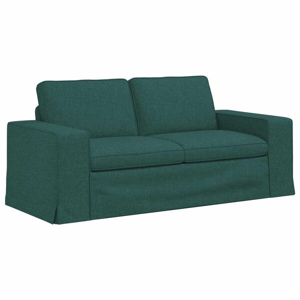 vidaXL Sofa 140cm Tamnozelena Metal