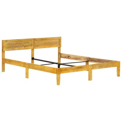 vidaXL Okvir za krevet od masivnog drva manga 140 cm