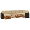 vidaXL Set vanjskih sofa 7 kom. Prirodna i bež