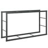 vidaXL Stalak za drva crni 110x30x61 cm čelik