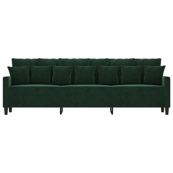 vidaXL Trosjed tamnozeleni 210 cm bar&scaron;unasti