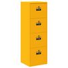 vidaXL Kabinet za datoteke s ladicama Žuta 45,5 x 42 x 139 cm