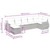 vidaXL 7-dijelni set vrtnih sofa sivi od poliratana