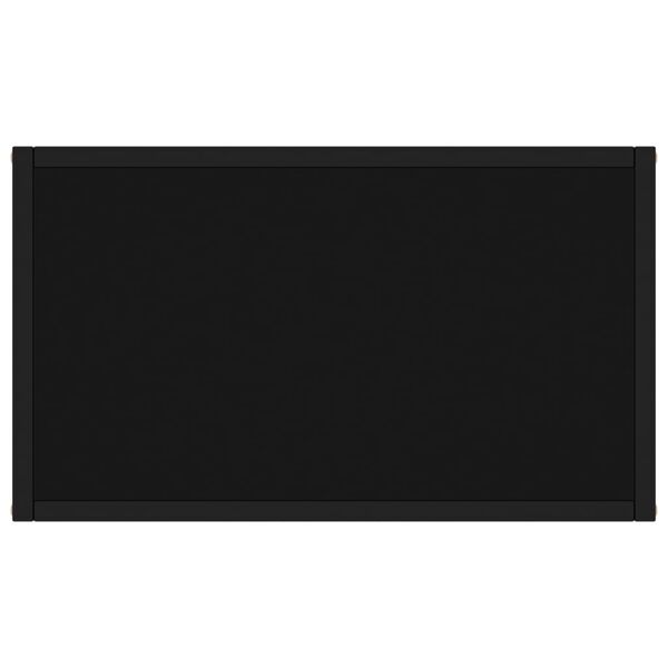 vidaXL Konzolni stol crni 60 x 35 x 75 cm od kaljenog stakla