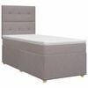 vidaXL Boxspring krevet s madracem Sivosmeđa 80 x 200 cm Tkanina