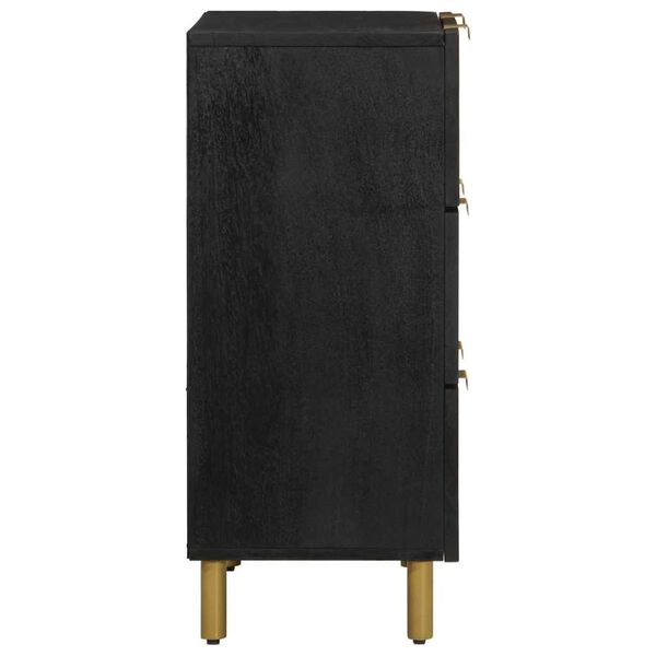 vidaXL Komoda crna 60 x 33 x 75 cm konstruirano drvo