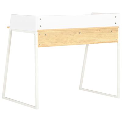 vidaXL Radni stol bijeli i boja hrasta 90 x 60 x 88 cm
