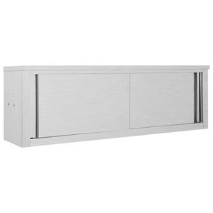 vidaXL Kuhinjski zidni ormarić s kliznim vratima 150x40x50 cm čelični
