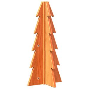 vidaXL Drveno ukrasno božićno drvce vo&scaron;tano smeđi 49 cm od borovine