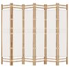 vidaXL Sklopiva sobna pregrada s 6 panela 240 cm od bambusa i platna