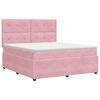 vidaXL Boxspring krevet s madracem Ružičasta 160 x 200 cm Bar&scaron;un