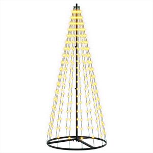 vidaXL LED božićno drvce 165 cm 270 LED lampica Topla bijela Željezo