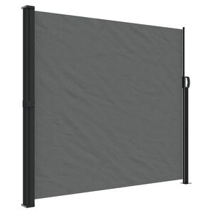 vidaXL Bočna tenda na uvlačenje antracit 180 x 500 cm