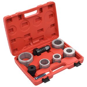 vidaXL 8-dijelni set za &scaron;irenje cijevi ugljični čelik i aluminij