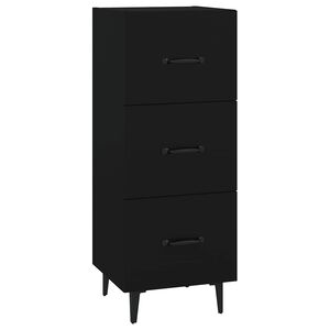 vidaXL Komoda crna 34,5 x 34 x 90 cm od konstruiranog drva
