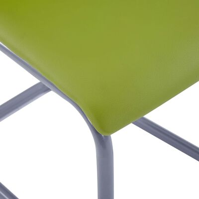 vidaXL Konzolne blagovaonske stolice od umjetne kože 2 kom zelene