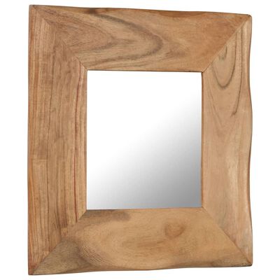 vidaXL Kozmetičko ogledalo od masivnog bagremovog drva 50 x 50 cm
