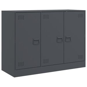 vidaXL Komoda antracit 99 x 39 x 73 cm čelična