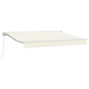 vidaXL Okvir tende Krem 250 x 200 cm Poliester s PU premazom