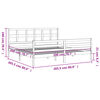 vidaXL Okvir kreveta s uzglavljem 200 x 200 cm od masivnog drva