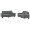 vidaXL 2-dijelni set sofa tamnosivi od tkanine
