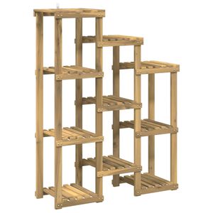 vidaXL Stalak za biljke Bijela 85 x 30 x 114,5 cm Čvrsto drvo akacije