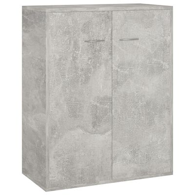 vidaXL Komoda siva boja betona 60 x 30 x 75 cm od konstruiranog drva