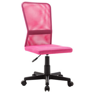 vidaXL Uredska stolica ružičasta 44 x 52 x 100 cm od mrežaste tkanine