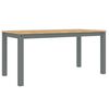 vidaXL Blagovaonski stol PANAMA sivi 160x80x75 cm od masivne borovine
