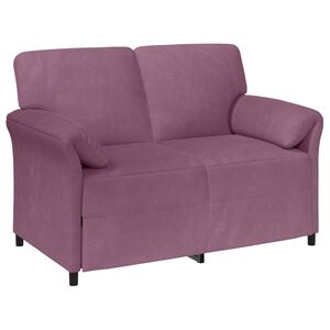 vidaXL Sofa za dvije osobe Ljubičasta 138 x 83 x 95 cm Bar&scaron;un