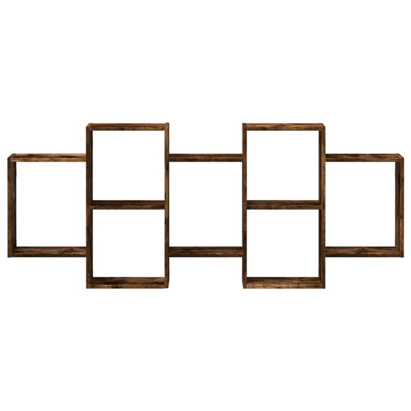 vidaXL Zidna polica boja hrasta 159x18x65 cm konstruirano drvo