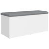 vidaXL Klupa za odlaganje bijela 102x42x45 cm inženjerski drvo